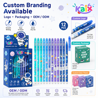 Bolígrafo de Gel Borrable KAIX Clean Erasing, Punta de 0.5mm, Tinta Azul, Borrado Térmico, para Corrección de Tareas Escolares