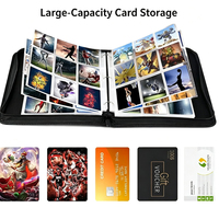 MINIBOOK Pockets Leather RTS PU Leather Trading Toploader Binder Album, 12 Pockets Premium Top Loader Card Binder