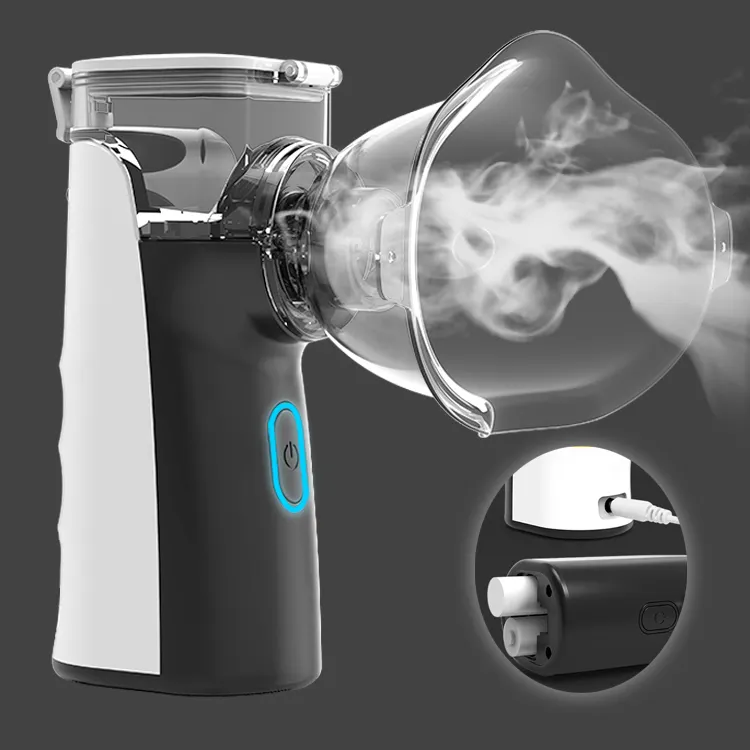 Handheld Mini Nebulizers Mask Inhaler Herbal Cough Drug Atomizer Medical Mesh Nebulizer Machine price