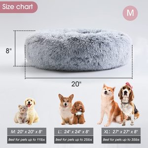 Offre Spéciale : Lit rond pour animaux de compagnie en fausse fourrure Fluppy, pour chien, en stock, livraison directe d'usine, dropshipping - Product Image 2