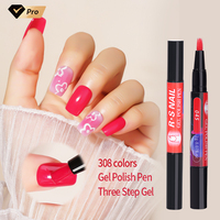 R S usine d'ongles en gros 308 couleurs Gel vernis stylo trois étapes Gel gratuit fournitures pour ongles échantillon Nail Art Design 3 étapes Gel vernis