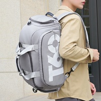10 Sacs de Sport Personnalisés, Grand Sac de Voyage Multifonctionnel Oxford Imperméable avec Compartiment à Chaussures