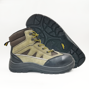 Botas de trabajo de cuero sueco de alta calidad, zapatos de trabajo con punta de acero antigolpes, botas de seguridad de trabajo Industrial para construcción de invierno - Product Image 1
