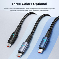 Câble de charge rapide Toocki 6A, câble de données entièrement compatible, 0,25 m/1 m/2 m/3 m, USB-A vers Type C