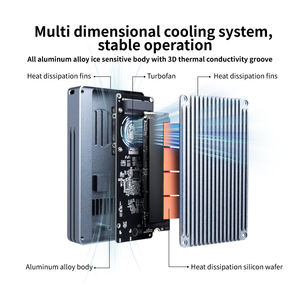 Boîtier SSD <span class=keywords><strong>externe</strong></span> ITGZ 40 Gbps <span class=keywords><strong>Thunderbolt</strong></span> 4 M.2 NVMe <span class=keywords><strong>1</strong></span> baie en aluminium USB Type C pour ordinateur portable - Product Image 3