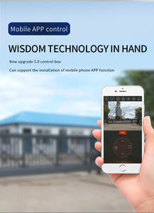 Modèle d'ouverture automatique moderne Conception en aluminium Porte coulissante en porte-à-faux en métal et clôtures - Product Image 4