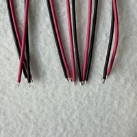 Kabel Harness Elektronik 2-Pin Merah & Hitam yang Dapat Disesuaikan, Perakitan Kabel Terminal Berlapis Timah untuk Baterai dan Catu Daya