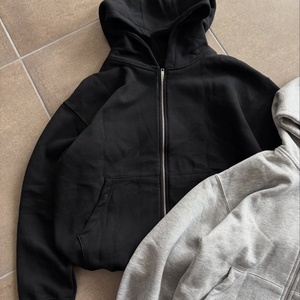 เสื้อฮู้ดดี้ผ้าคอตตอน 100% หนัก 380 แกรม คุณภาพสูง สไตล์วินเทจฟอกสี พร้อมฮู้ดขนาดใหญ่ ทรงหลวมสำหรับผู้ชาย รับสกรีนโลโก้ตามแบบ - Product Image 5