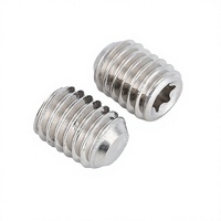 Set Sekrup Torx Baja Tahan Karat, Sekrup Pengencang Metrik Kepala Datar