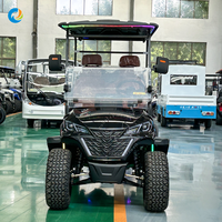 Chariot utilitaire tout-terrain 4x4 48V pas cher, véhicule électrique pliable professionnel pour ferme, propriété, complexe hôtelier, chariot de golf