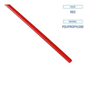 Pajitas agitadoras de un solo tubo sin envolver Boardwalk STRU525R10, 5 1/4 pulgadas, rojas, paquete de 1000 (caja de 10), material plástico - Product Image 5