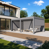 Pérgola Grande de Aluminio con Techo Bioclimático Motorizado para Espacios de Eventos o Cafeterías