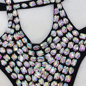 E003 Robes de soirée passionnées, maillot de bain en strass, bikini diamant, bijoux romantiques pour rendez-vous, ensemble sexy - Product Image 5