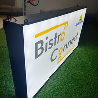 Enseigne lumineuse LED personnalisée à suspendre, double face, boîte à lumière publicitaire, enseignes lumineuses pour magasin, enseignes lumineuses pour devanture de magasin