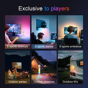16 colori hanno portato la luce ambientale RGB umore leggero bagliore per rilassanti date luci domestiche intelligenti dal bianco caldo agli effetti del <span class=keywords><strong>tramonto</strong></span> - Product Image 4