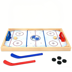 เกมกระดานฮอกกี้น้ำแข็งแบบกำหนดเอง OEM ขายส่ง เกมกระดานไม้สำหรับเล่นบนโต๊ะ โรงงานผลิตเกมกระดานกีฬาในร่มสำหรับเด็กและครอบครัว - Product Image 6