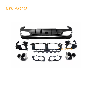 Diffuseur GLE53 en ABS, lèvre de pare-chocs arrière pour <span class=keywords><strong>Mercedes</strong></span> <span class=keywords><strong>Benz</strong></span> Classe <span class=keywords><strong>GLE</strong></span> W167, kit carrosserie AMG 2020 <span class=keywords><strong>2021</strong></span> 2022+ - Product Image 4