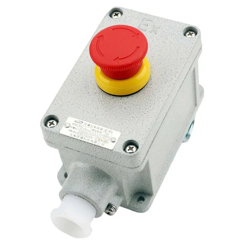 1 Way Emergency Stop Push Button Box For Industrial Control IP65 IIB Explosion Proof Emergency Switch Boxes