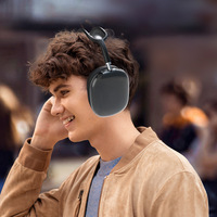 Étui de protection transparent pour AirPods Max, coque de protection en TPU souple, accessoires en plastique transparent