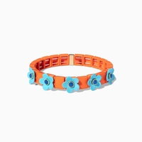 Bracelet élastique en alliage plaqué or avec breloque arc-en-ciel en zircon style bohème pour femmes et hommes – Collection Factory Outlet
