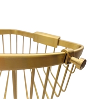 Étagère de salle de bain murale triangulaire moderne en cuivre brossé chromé doré, forme festonnée, durable, pour un seul usage