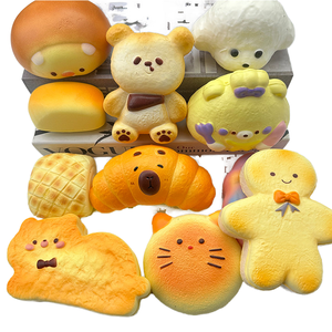 Jouet anti-stress en PU souple et moelleux style Xiaohongshu, imitation alimentaire, à rebond lent, pour enfants, sur le thème de la nourriture, pour filles - Product Image 1