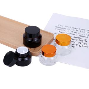 Frascos de Vidrio Cosméticos Negros Mate al por Mayor, Frascos de Vidrio sin Aire para Protector Solar y Crema de 30g, 50g y 100g con Tapas Metálicas - Product Image 4