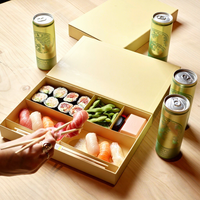Boîte à lunch en papier de luxe, jetable, fabriquée au Japon, pour sushis, pâtisseries, confiseries, à emporter