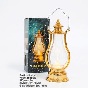 Lámpara de Aceite Portátil LED Retro Vintage al por Mayor, Linterna Colgante con Efecto de Vela Parpadeante, Regalo Promocional para Decoración Festiva - Product Image 3