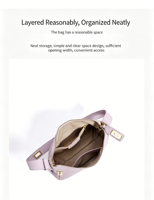 Sac à main de luxe en cuir véritable pour femme, grande capacité, sac à bandoulière et sous le bras avec sangle réglable – Vente en gros usine