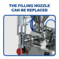 Machine de remplissage pneumatique à piston pour pâtes, huile de coco, miel, sirop, lotion, shampoing, sauce chili, beurre de cacahuète, crème glacée