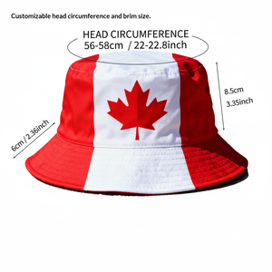 Casquette de soleil unisexe à motif drapeau national sur le thème des matchs de football, chapeau bob pour les fans, accessoires - Product Image 2