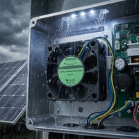 EVERFLOW 12038 Serie DC IP69X Wasserdichter OEM/ODM Großvolumiger PBT-Lüfter für Rechenzentren und Elektronik-Kühlung