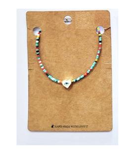 Collar con colgante de cuentas de semillas Multicolor hecho a mano para mujer, accesorio de joyería de moda étnica con perla para fiesta, último diseño - Product Image 1