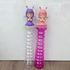スラッシュカップ 500ml プラスチック製 カスタム キュート ヤードカップ フルーツヘッド付き - Product Image 6