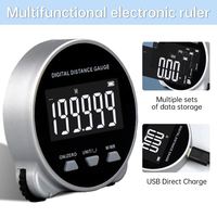 Multi Functional Digital Roller Electronic Ruler for Measuring Straight and Curved Surfaces Using a Measuring Tape