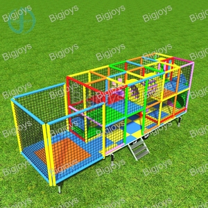 2024 New Hot trong nhà softplay thiết bị giá rẻ trong nhà sân chơi di động với Trailer chơi Trung tâm trong nhà trẻ em sân chơi - Product Image 2