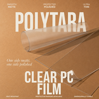Film en polycarbonate PC transparent mat poli pour impression de superposition de commutateur à membrane