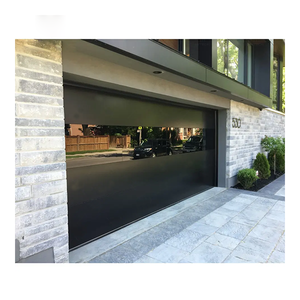 <span class=keywords><strong>Puerta</strong></span> de <span class=keywords><strong>garaje</strong></span> automática de aluminio negro moderno listón de montaje empotrado australiano con <span class=keywords><strong>motor</strong></span> de rejilla precio al por mayor para villas - Product Image 4