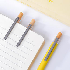 Экологичная бамбуковая металлическая гелевая ручка с пользовательским лазерным логотипом для рекламных акций - Product Image 4