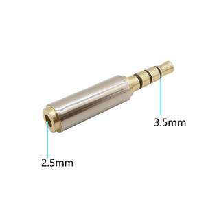 Conector chapado en oro de 2,5mm a 3,5mm, adaptador de Audio estéreo, convertidor de conector macho de 2,5mm a hembra de 3,5mm para auriculares - Product Image 3