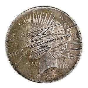 दो चेहरे-2 एकतरफा स्क्रैच सिक्का: बल्लेबाज कॉस्प्ले प्रोप के लिए - Product Image 4