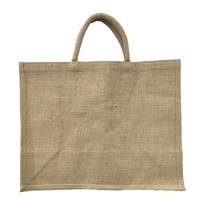 M.D ENTERPRISES Exportateur indien – Sac fourre-tout élégant imprimé 100 % jute, léger, réutilisable, écologique, grande capacité, lavable, unisexe