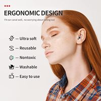 Bouchons d'oreilles de concert haute fidélité 23 dB CE avec étui, réduction du bruit, pour musiciens, festivals, DJ, boîtes de nuit, batteurs