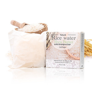 Nuevo Estilo Jabón de Arroz Puro Natural para Reparación de Cabello Dañado en Caja Metálica, Barras de Champú de Alta Calidad con Agua de Arroz - Product Image 2