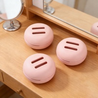 Vente en gros de boîtes de rangement en silicone sculptées de haute qualité, étui de voyage portable, étanche, pour cosmétiques, style européen
