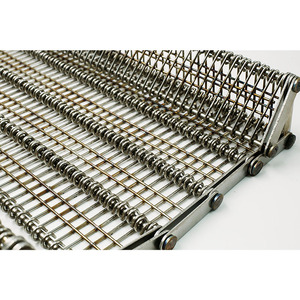 Chaîne tissée à haute température en sergé de qualité alimentaire Convoyeur de plaques à chaîne perforée industrielle en acier inoxydable - Product Image 3