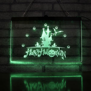 <span class=keywords><strong>Lampe</strong></span> néon led avec économie d'énergie, ampoule suspendue thème Halloween, présentoir de table, cadeau pour enfants, 1 pièce - Product Image 4