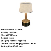 Lampe de bureau LED sans fil de qualité commerciale, 12 pièces, station de charge multi-ports, lampe de table flexible pour hôtels et restaurants