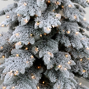 White Flocked Christmas <b>Tree</b> Pvc <b>Led</b> Christmas <b>Tree</b> Outdoor Christmas <b>Tree</b> for Commercial Events - Product Image 6